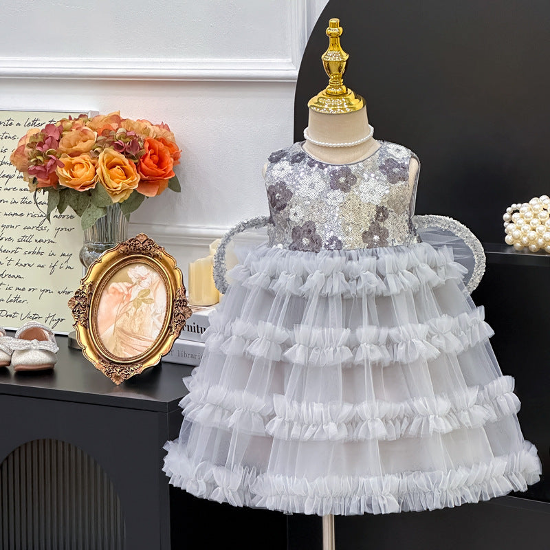 Girls' dresses: new summer  collection - stylish princess dresses and formal gowns for baby girls