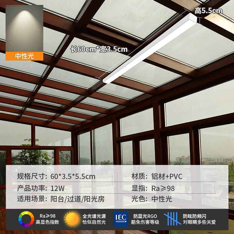 Minimalist aisle light corridor light sun room cloakroom balcony ceiling light minimalistled strip light entrance lamp