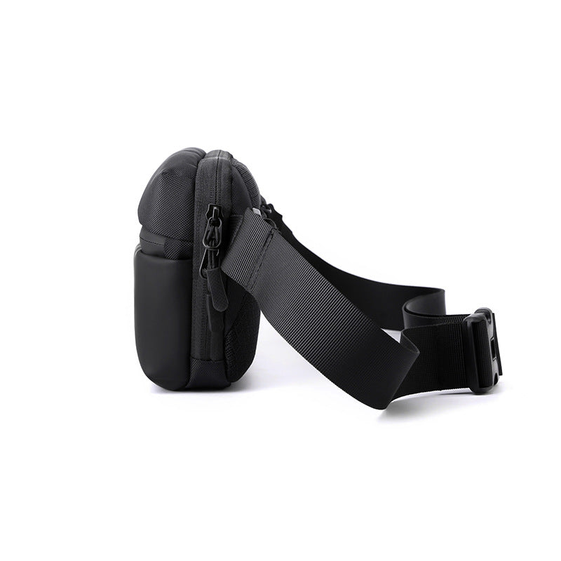 New men's trend breast bag, messenger bag, outdoor travel fanny pack, fashionable and simple shoulder bag, small  special supply