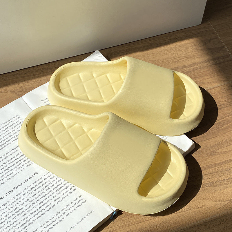 Eva soft sole home slippers - trendy ins style, summer unisex, cloud-like comfort, indoor bath, non-slip, odor-resistant, couple's flip-flops