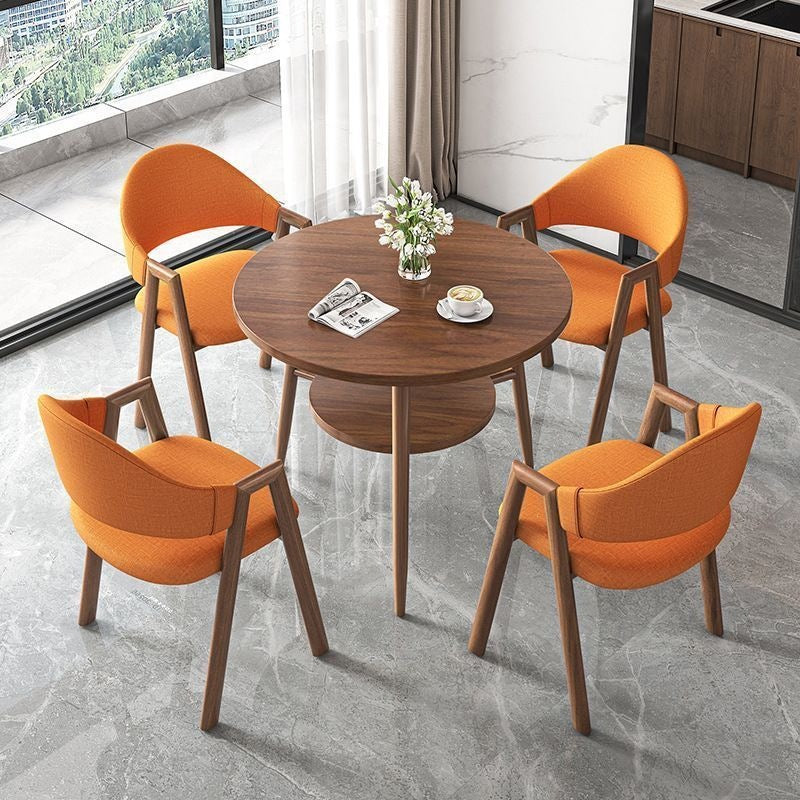 Scandinaviancasualcasual reception negotiation table and chair combination milk tea coffee shop apartment b&b dining table balcony small round table