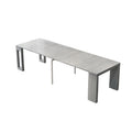 Customizable italian minimalist dining table from factory direct – extendable, detachable, light luxury, high-end, large dining table for multiple guests
