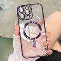 Electroplated magnetic cd pattern case for apple 17 pro max, 13, cross-border iphone 16 soft shell protective cover, 15
