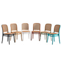 Scandinavian dining chair for home plastic chair thickenedcasual restaurant back stool stackable outdoor imitation rattan chair