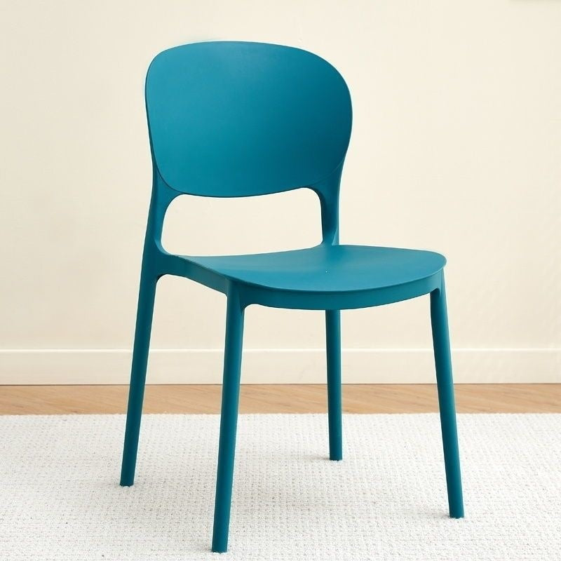 Plastic chair thickened backrest dining chair dining table for homeaccessible luxuryclassy sense negotiation stool stackable catering commercial