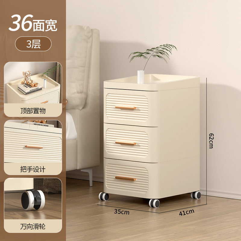 Drawer storage cabinet chest of drawers installation-free for home living room storage cabinet toy snack storage bedroom bedside table