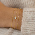 new arrival: amazon floral zircon beaded three-layer bracelet - layered jewelry, elegant, stylish, and perfect for a ladylike look