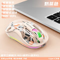 New m333 wireless bluetooth transparent mouse - rechargeable, with colorful breathing light, for tablets, laptops, and office use