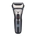 Wholesale reciprocating electric shaver for men, triple-blade razor, full body washable, digital display, usb quick charge
