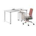Saint li office desk and chair set - minimalist modern computer desk with partition, staff booth, office furniture