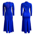 C8416   autumn new arrival women's plus size high waist sexy mermaid dress african maxi dress