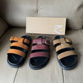 Spanish 2025 summer new arrival: one-strap, open-back women's sandals - crimson red, flat, round-toe, lace-up leather sandals