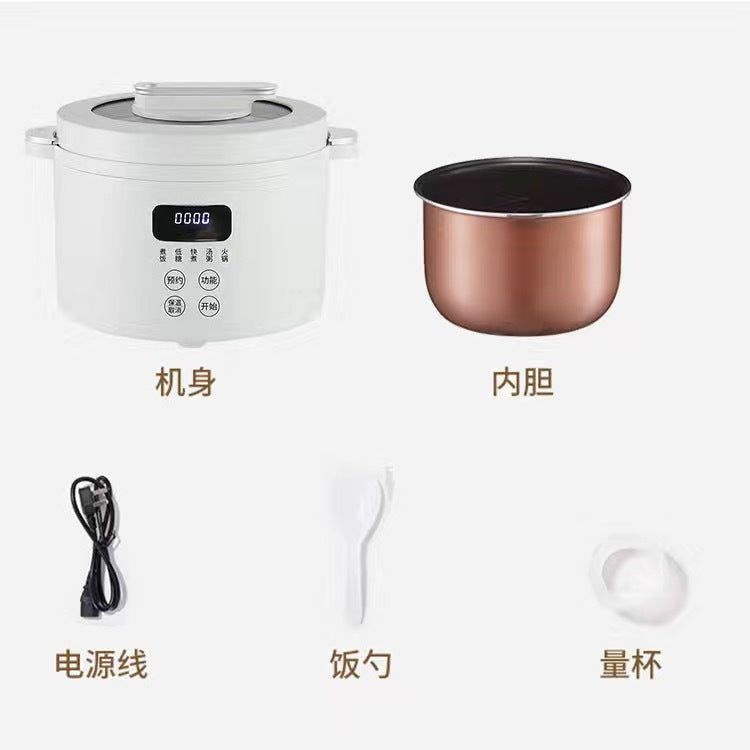 3l micro-pressure rice cooker - smart non-stick electric rice cooker, multifunctional with timer, steaming, simmering, and braising - compact electric pressure cooker for home use