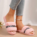 amazon dropshipping glitter fuzzy slippers - autumn/winter indoor/outdoor warm cotton slippers - 2024 new arrivals