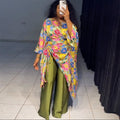 European and american women's clothing  autumn new sweet and fresh printed off-the-shoulder batwing sleeve women's longline shirt top