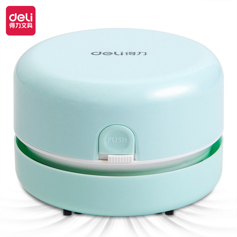 Deli desktop cleaner, suction eraser, crumb vacuum cleaner, students use mini children's large suction to charge and absorb ash.