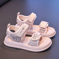 Girls' sandals: new  summer collection - soft sole, fashionable princess beach sandals for girls, anti-slip slides, baby shoes