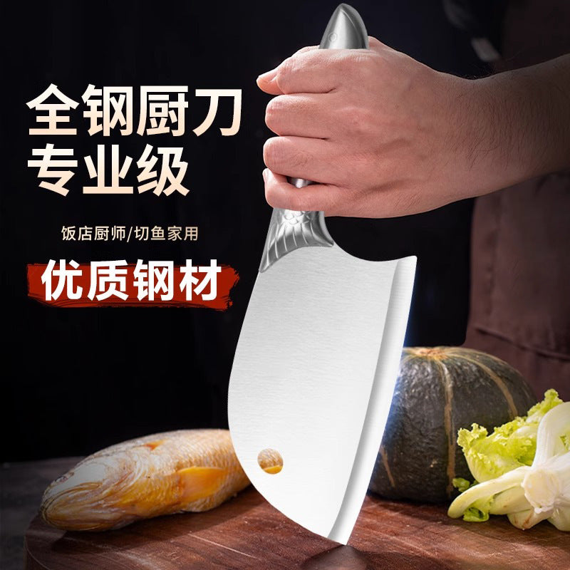 All-steel kitchen knives: stainless steel chef's knife, slicing knife, boning knife, paring knife - high-speed steel