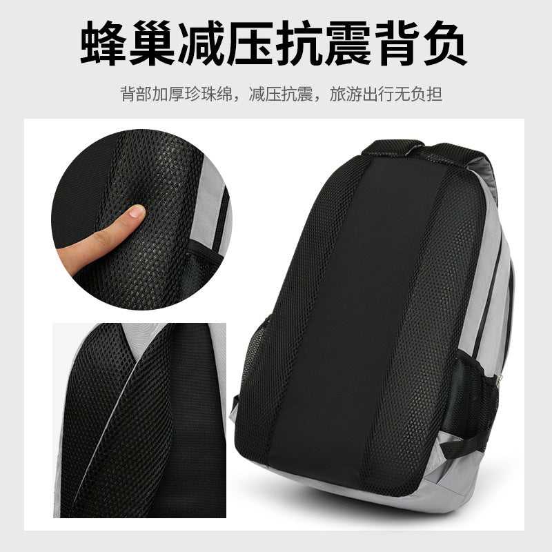 Customized travel backpack large-capacity college student anti-splashing water-resistant dirt-resistant simple business computer bag universal backpack
