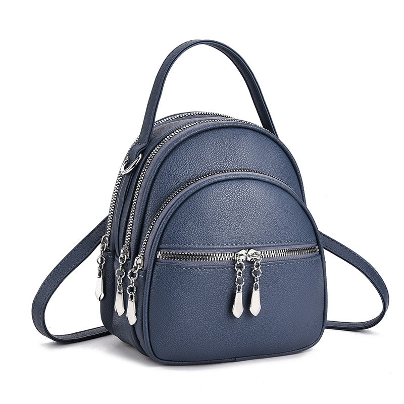 New Macaron fashion multi-layer backpack high-value large-capacity handbag  simple and lightweight backpack