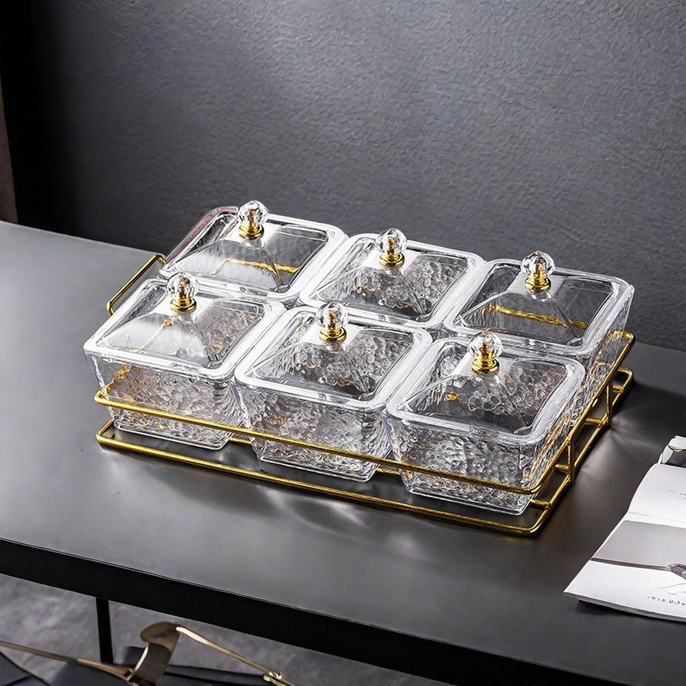 Plastic fruit plate divided fruit plate commercial club hotel foot bath bar thickened and resistant to falling snacks dried fruit snack plate