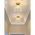 Aisle light corridor light led modern casual cream frenchaccessible luxury crystal light entrance porch balcony ceiling light