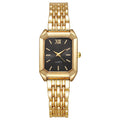 2025 new luxury dial stainless steel band women's watch - student fashion minimalist square quartz wristwatch - wholesale