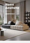 Lawrence genuine leather sofa italianclassy first layer cowhide living room small apartment modernaccessible luxury straight row full leather sofa
