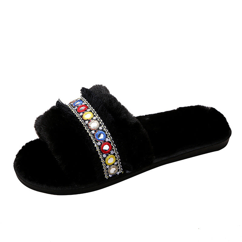 Fall and winternew arrival cotton slippers for women winter home indoor wooden floor cotton slippers heattechstuffed confinement slippers for men wholesale