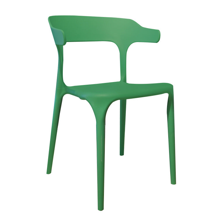 For homecasual modern ins dijia furniture scandinavianpp material injection molding stackable dining chair plastic chair back chair