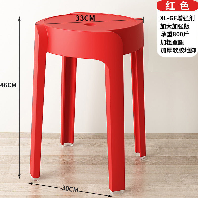 Scandinavian plastic chair thickenedfor home stool restaurant dining table chair casual desk study classy back chair bench