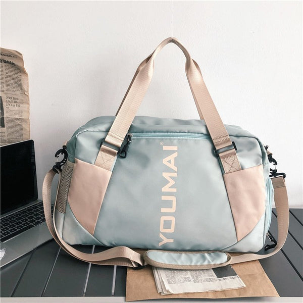 Customized travel bags, fashionable new wet and dry separation fitness bags, portable waterproof travel bags, luggage storage bags