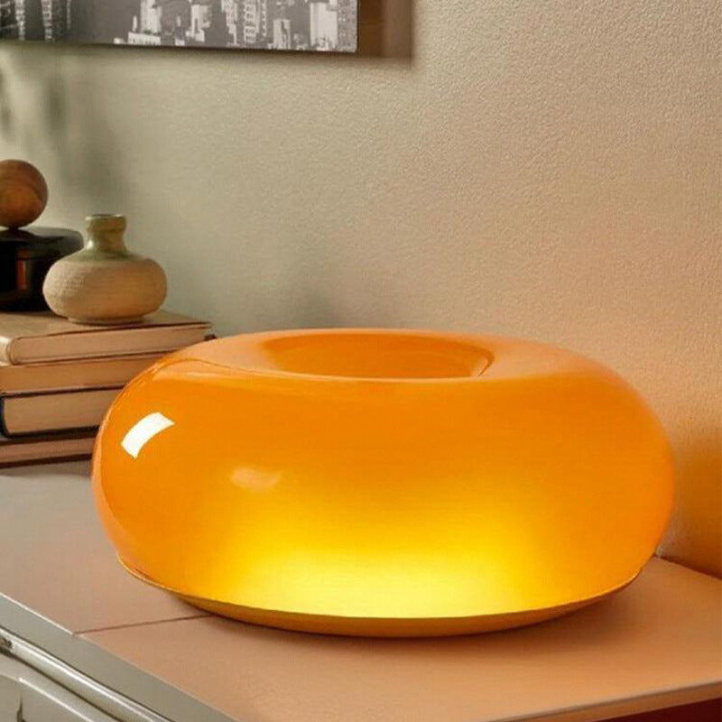 Bedside night light table lamp accessible luxuryclassy creative decorative table lamp atmosphere glass table lamp donut table lamp