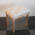 American shoe changing stool solid wood retro dressing stool door shoe stool fitting room makeup stool bed end stool manicure stool