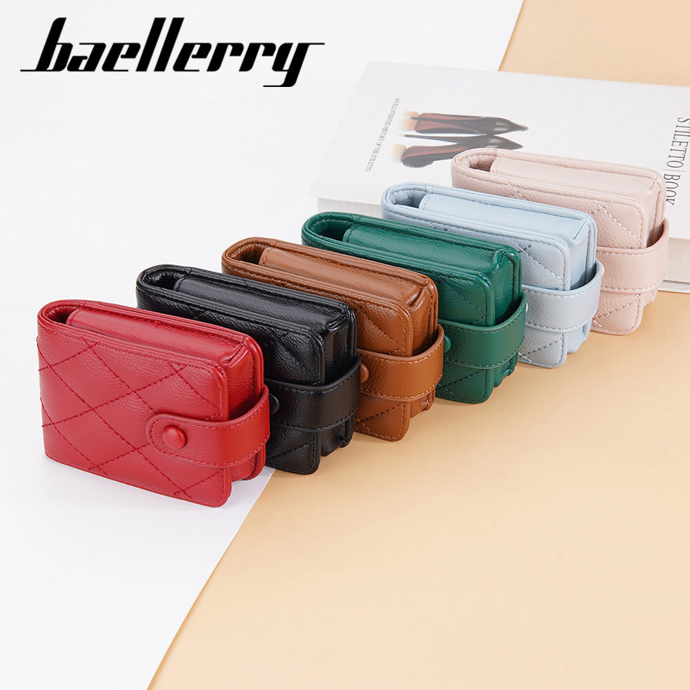 Baellerry's new mini fashion lipstick bag Korean version rhombus buckle change bag with lenses cosmetic bag