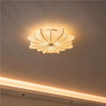 French retro bedroom ceiling light cream vintage dining room lamp italian designer living room bedroom silk ceiling light