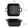 Japanese creative double-ear ceramic for home oven plate microwave oven baking dish cheese rice dish direction matte black plate
