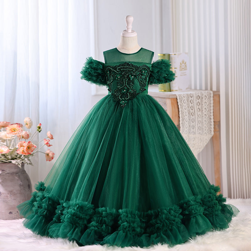 Ready-to-ship wholesale girls' dresses, direct from the manufacturer. cross-border, european and american style flower girl dresses, princess dresses for older girls and toddlers, children's dresses