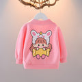 One-and-a-half-year-old baby girl's autumn coat, toddler's autumn baby cardigan, girl's lightweight spring and autumn  new top