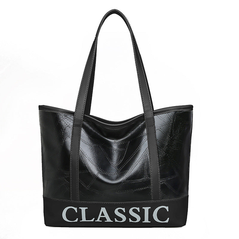 Wholesale cross-border women's large capacity shoulder bag 2022 new handbag fashionable versatile tote bag mom bag