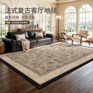 Carpet living room french retrowaterproof anti-fouling coffee table sound insulation floor mat large area full medieval style bedroom