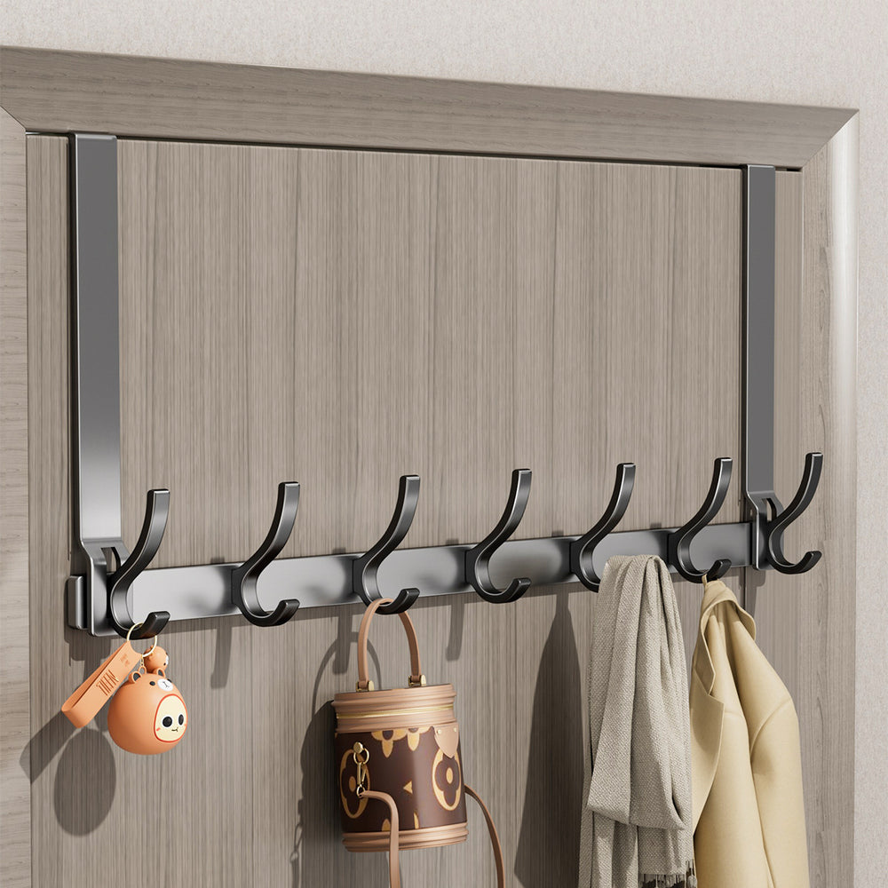 Entry door storage rack, punch-free door-back bag and umbrella storage rack, punch-free wall-mounted door-back hook