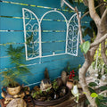 Garden courtyard iron fence small fence climbing rack flower bracket outdoor courtyard plant rose line lotus climbing flower rack