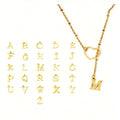2026 cross-border niche design 26-letter heart lariat necklace - women's versatile clavicle chain, accessible luxury