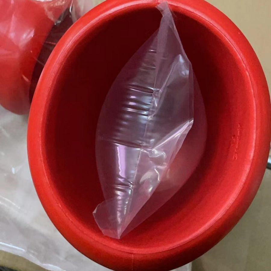 Foreign trade animation creative unisex rain boots big red shoes A red children's wooden shoes cartoon cute rain shoes combat boots