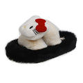 2025 autumn/winter trendy fuzzy slippers - women's outdoor one-strap slides, chunky sole home cotton slippers for winter