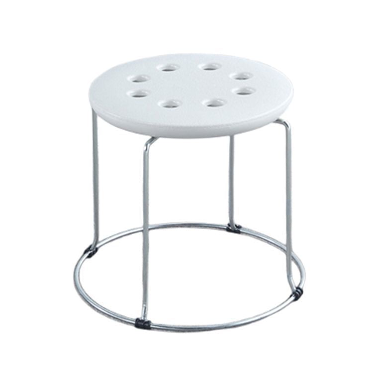 Soft stool, durable shoe changing stool, casual stool, for home bench, solid wood surface low stool, round stool, thickened steel stool