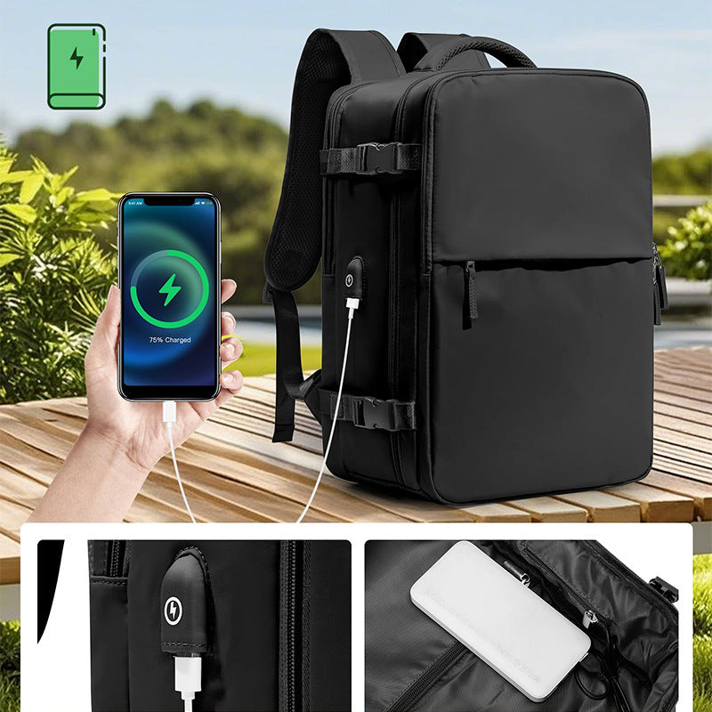 Cross-border travel backpack women's large capacity oversized lightweight multi-functional luggage backpack short trip vacuum backpack
