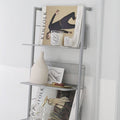 Newspaper and magazine storage rack ins style cd rack vintage living room floor-standing multi-layer simple xiaohongshu blogger same style bookshelf