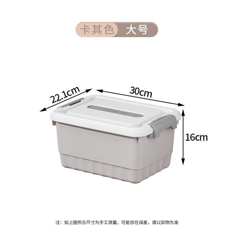 Storage Box Plastic Clothes Organizing Box Covered Portable Storage Box Extra Large Household Toys Snack Storage Box